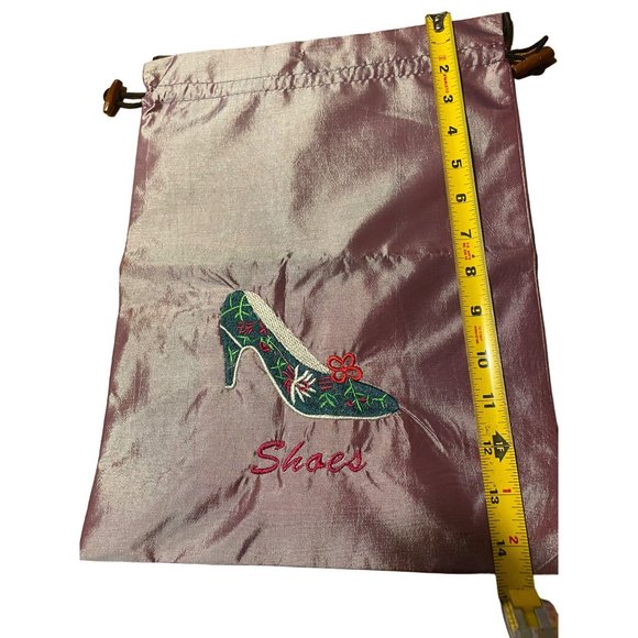 Drawstring shoe bag Jewelry bag 4 1/2" x 10" - Picture 5 of 10